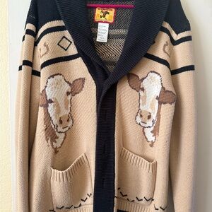 Cozy Cinch Hereford Cow Sweater